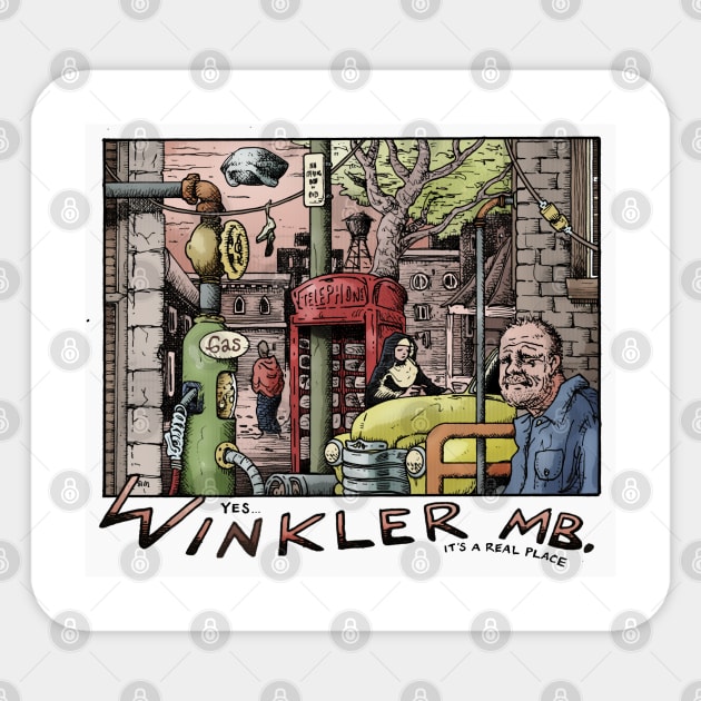 Winkler, Manitoba Sticker by Froobius